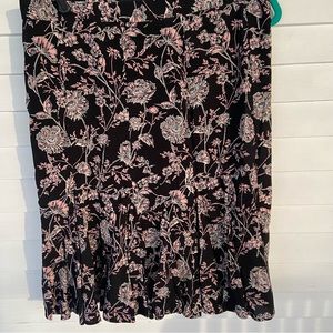 Talbots floral print skirt size 12p